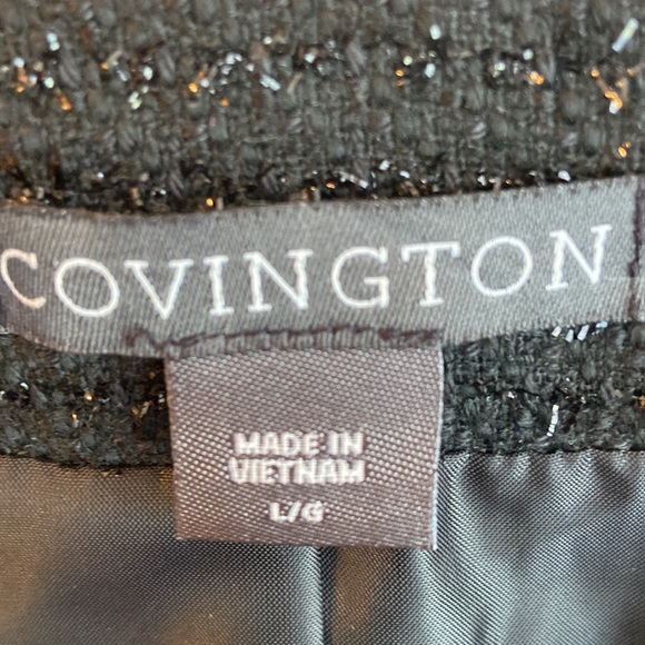 Women’s Covington black dressy suit jacket L - Picture 3 of 10